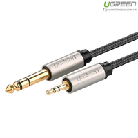 Cáp âm thanh Audio 3.5mm to 6.5mm dài 1,5m chính hãng Ugreen 40803 cao cấp
