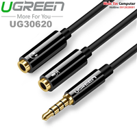 Cáp chia Audio 3.5mm ra 2 đầu 3.5mm Loa và Mic Ugreen 30620