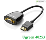 Cáp chuyển đổi HDMI to VGA ( không Audio) Ugreen 40253 cao cấp