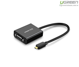 Cáp chuyển đổi Micro HDMI to VGA+Audio chính hãng Ugreen 40268 cao cấp màu đen