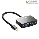 Cáp chuyển đổi Mini Displayport to HDMI và VGA cao cấp chính hãng Ugreen 10439