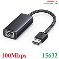 Cáp chuyển đổi USB 2.0 to Lan 10/100Mbps Ugreen 15632 cao cấp