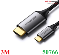 Cáp chuyển đổi USB-C sang HDMI hỗ trợ 4K@60Hz dài 3m Ugreen 50766