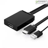 Bộ chuyển đổi HDMI + USB sang Displayport hỗ trợ 4K*2K Ugreen 40238 cao cấp