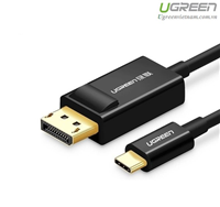 Cáp chuyển USB Type-C to Displayport dài 1.5m hỗ trợ 4K*2K@30Hz Ugreen 50994 cao cấp