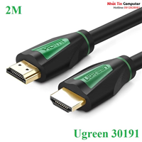 Cáp HDMI 2.0 dài 2M hỗ trợ 3D full HD 4Kx2K chính hãng Ugreen 30191 cao cấp