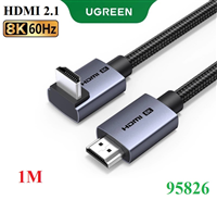 Cáp HDMI 2.1 bẻ góc 90 độ dài 1M hỗ trợ 8K@60Hz HDR eARC Ugreen 95826 cao cấp