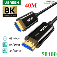 Cáp HDMI 2.1 sợi quang 40m hỗ trợ 8K/60Hz, 4K/120Hz chính hãng Ugreen 50400 cao cấp