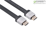 Cáp HDMI dẹt 10M Ugreen hỗ trợ 3D, 4K Ugreen 10265 Chính hãng