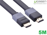 Cáp HDMI dẹt dài 5M hỗ trợ 3d 4k chính hãng Ugreen 30112