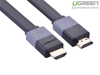 Cáp HDMI mỏng dẹt dài 8m hỗ trợ 3D 4K Chính hãng Ugreen 30113