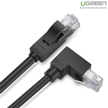 Cáp mạng đúc sẵn Cat6 đầu bẻ góc 90 độ dài 1m chính hãng Ugreen 30833 cao cấp