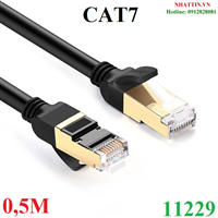 Cáp mạng đúc sẵn Cat7 FTP dài 0,5m tròn Ugreen 11229 cao cấp