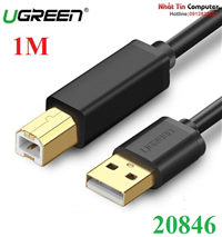Cáp máy in USB 2.0 dài 1m đầu Ugreen 20846 cao cấp