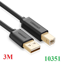 Cáp máy in USB 2.0 dài 3m Ugreen 10351 cao cấp