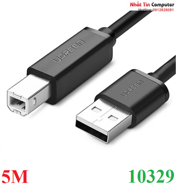 Cáp máy in USB dài 5m chính hãng Ugreen 10329 cao cấp