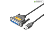 Cáp máy in USB to LPT DB25 Parallel dài 3m chính hãng Ugreen 20795 cao cấp