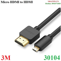 Cáp Micro HDMI to HDMI dài 3m chính hãng Ugreen 30104 cao cấp