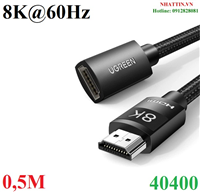 Cáp nối dài HDMI 2.1 âm dương dài 0,5M hỗ trợ 8K@60Hz Ugreen 40400 cao cấp