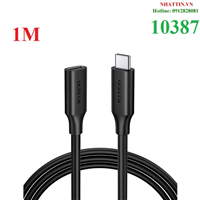 Cáp nối dài USB Type-C 3.1 GEN2 (Male/Female) hỗ trợ 4k@60hz dài 1m Ugreen 10387 cao cấp