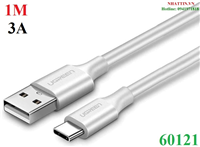 Cáp sạc 3A USB-A sang Type-C 2.0 dài 1M Ugreen 60121 cao cấp