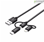 Cáp sạc đa năng Micro USB dài 1m chính hãng Ugreen 30784 cao cấp