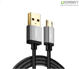 Cáp sạc Micro USB bọc nylon dài 1m hỗ trợ sạc nhanh chính hãng Ugreen 30650 cao cấp