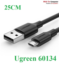 Cáp sạc micro USB dài 25cm chính hãng Ugreen 60134 cao cấp