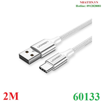 Cáp sạc nhanh 18W USB-A sang Type-C dài 2m Ugreen 60133 cao cấp