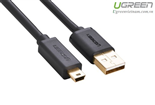 Cáp USB 2.0 to USB Mini 1m mạ vàng Ugreen 10355 Chính hãng