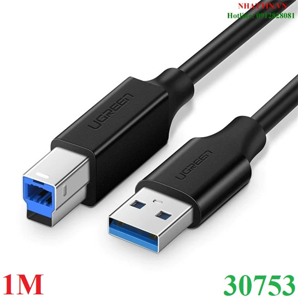 Cáp USB 3.0 AM to BM dài 1M máy in Ugreen 30753 chính hãng