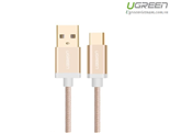 Cáp USB-C to USB 2.0 dài 0,5m màu Gold chính hãng Ugreen 20859 cao cấp
