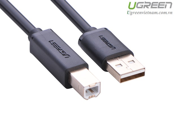 Cáp USB máy in dài  5m Ugreen 10352 chống nhiễu mạ vàng chính hãng