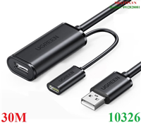 Cáp USB nối dài 30m có chíp khuếch đại Ugreen 10326 chính hãng