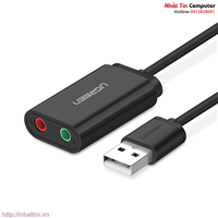 Card sound USB 2.0 to 3.5mm chính hãng Ugreen UG-30724 cao cấp