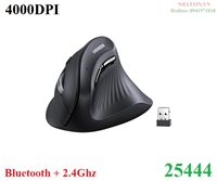 Chuột dọc không dây công thái học Bluetooth 5.0+2.4Ghz  có 5 nút 4000DPI Ugreen 25444 cao cấp
