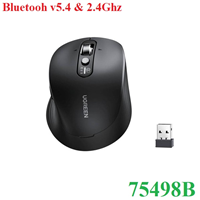 Chuột không dây Bluetooth v5.4 & Wirelless 2.4GHz hỗ trợ 5000DPI Ugreen 75498B/M752 cao cấp