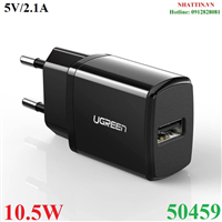 Củ sạc điện thoại 5V/2.1A công suất 10.5W USB-A Ugreen 50459 cao cấp