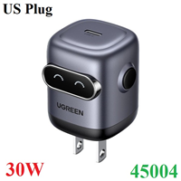 Củ sạc nhanh GaN hình Robot 30W 1 cổng Type-C Ugreen 45004 cao cấp (US Plug)