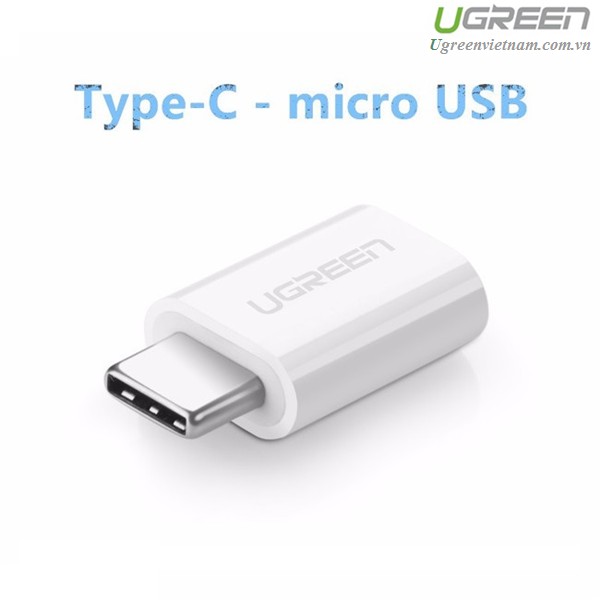 Đầu chuyển đổi USB Type C sang Micro USB chính hãng Ugreen 30154 cao cấp
