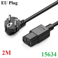 Dây nguồn máy tính, màn hình, ups 250V/10A Ugreen 15364/CD288 dài 2M chất lượng cao (EU Plug)