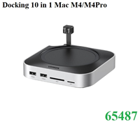 Docking Mac mini M4/M4 Pro 10 trong 1 với  DP 8K@120hz, M.2 NVME, 5 cổng USB-A/C, SD/TF Ugreen 65487