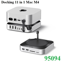 Docking Mac mini M4/M4 Pro 11 trong 1 với khe cắm M.2 NVME, USB-A và USB-C, SD/TF Ugreen 95094