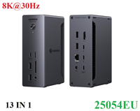 Docking Revodok Max 213, 13 trong 1, tốc độ 40Gbps, hỗ trợ 8K@30Hz, Lan 2.5GbE, SD/TF Ugreen 25054EU