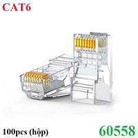 Hạt mạng RJ45 Cat6/Cat6e 100c chính hãng Ugreen 60558