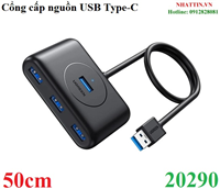 Hub USB 3.0 ra 4 cổng dài 50cm chính hãng Ugreen 20290 cao cấp