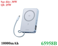 Pin sạc dự phòng không dây 10000mAh PD30W Magsafe Qi2 25W Ugreen 65958B/PB773 cao cấp