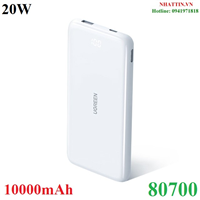 Pin sạc dự phòng PD 20W+22.5W 2 cổng USB-A & USB-C 10000mAh sạc nhanh 2 chiều Ugreen 80700/PB200