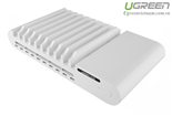 Sạc đa năng 96W/12V 10 cổng USB có 10 khe cắm chính hãng Ugreen 20380 Cao cấp