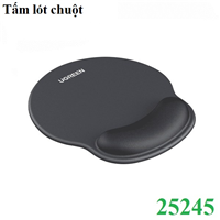 Tấm lót chuột cao su massage cổ tay Ugreen 25245/LP668 cao cấp (Màu Đen)